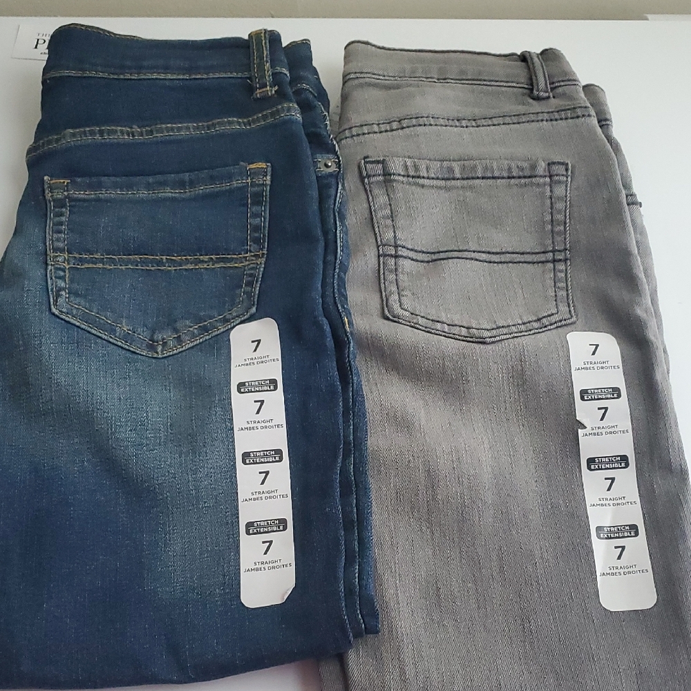 The Children's Place Blue and Gray Kids Jeans